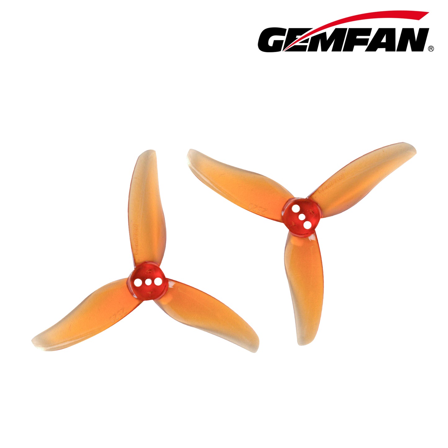 Gemfan Hurricane 2520 3-Blade Props – Whisky (1.5mm Shaft, 4 Pairs)