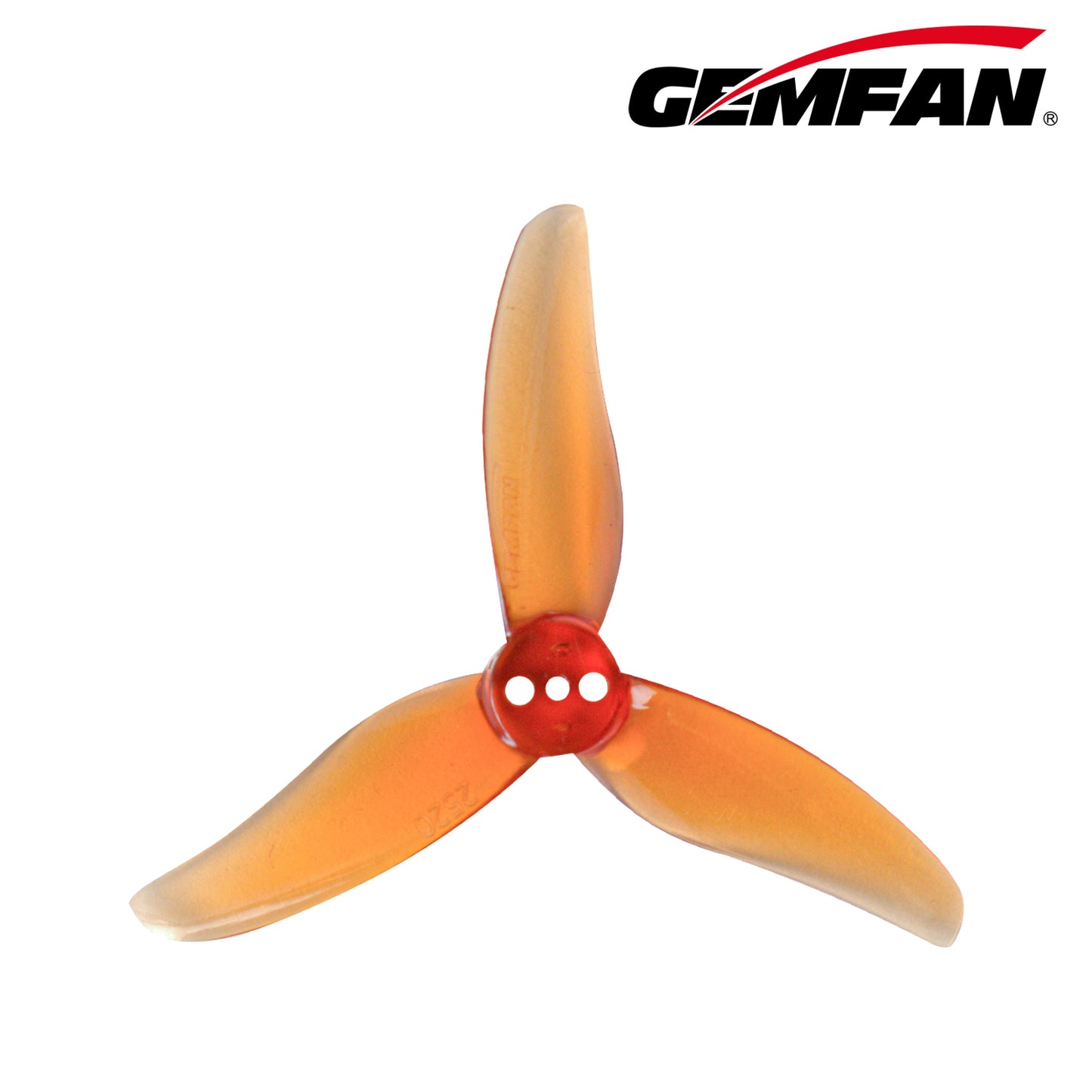 Gemfan Hurricane 2520 3-Blade Props – Whisky (1.5mm Shaft, 4 Pairs)