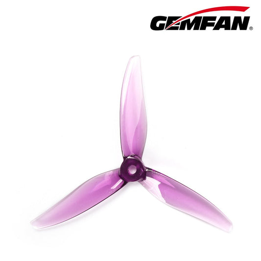 Gemfan Hurricane 5127 3-Blade Propeller – Clear Purple (2 Pairs)