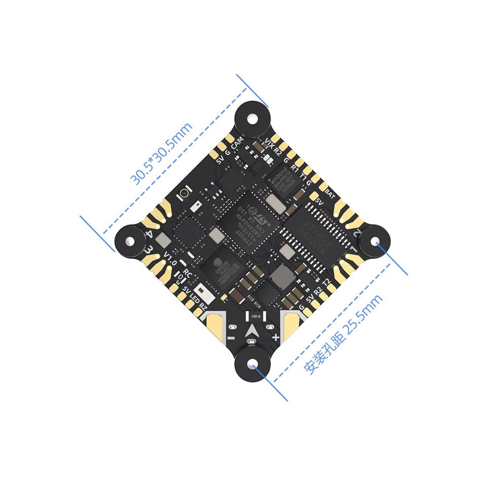 GEPRC TAKER F411 AIO Flight Controller (ELRS 2.4G, 1–2S, 12A ESC)