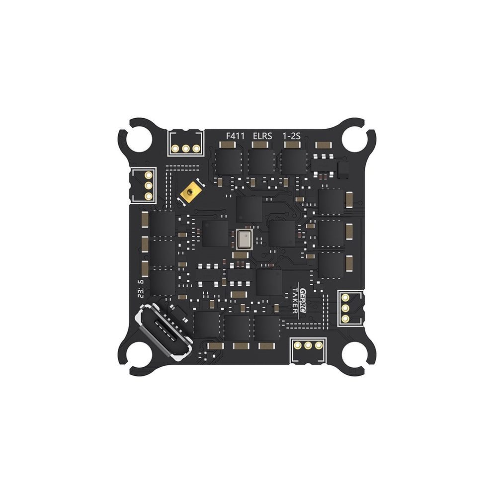 GEPRC TAKER F411 AIO Flight Controller (ELRS 2.4G, 1–2S, 12A ESC)