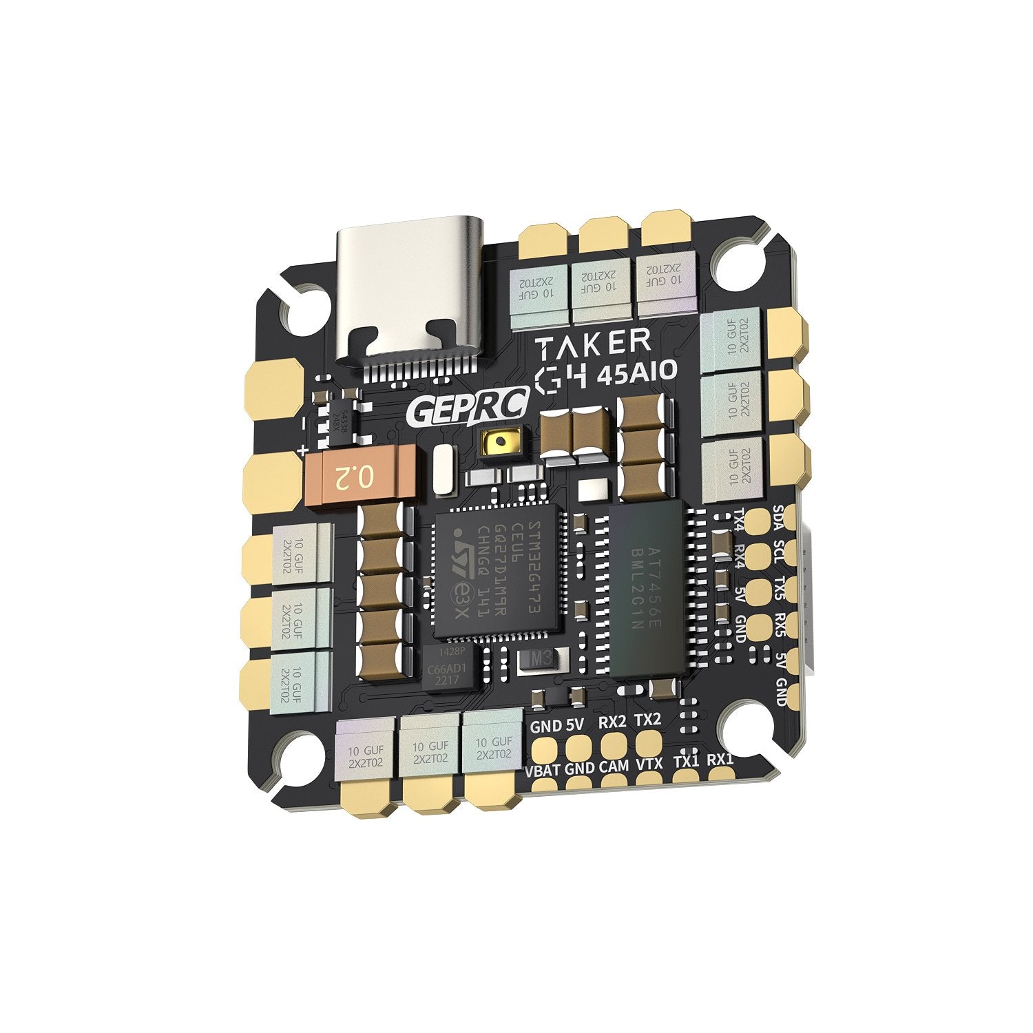 GEPRC TAKER G4 45A AIO flight controller with F4 and 4 in 1 ESC for FPV drone