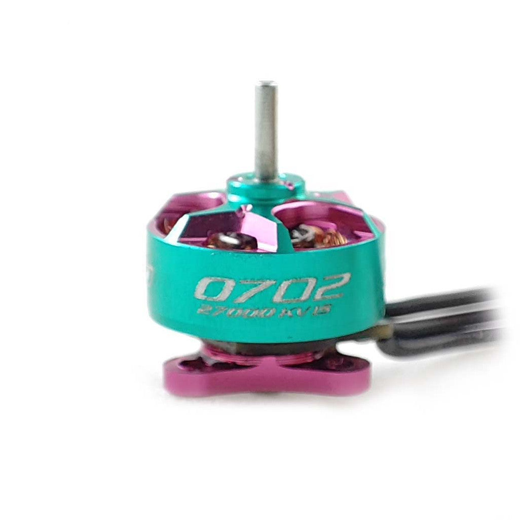 RCINPower GTS V3 0702 27000KV Brushless Motor Teal & Pink – 1S Micro Whoop (1 pc)