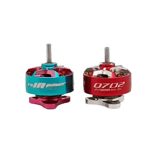 RCINPOWER GTS V3 0702 27000KV Brushless Tiny Whoop Motor – Silver/Red