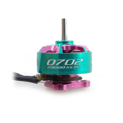 RCINPower GTS V3 0702 29000 KV Brushless Motor in Teal and Pink for 1 S FPV micro whoops