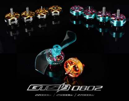 RCINPOWER GTS V3 0802 Brushless FPV Motor Teal Blue & PinkChoose KV