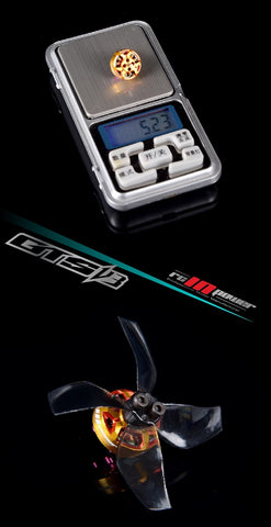 RCINPower GTS V3 1303 6000KV Plus Brushless FPV Motor (1 pc) - Gold Orange