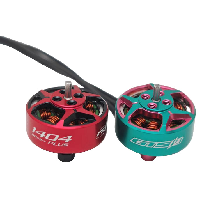 RCINPower GTS V3 1404 3850KV Brushless FPV Drone Motor in Teal and Pink for 3–4 inch drones