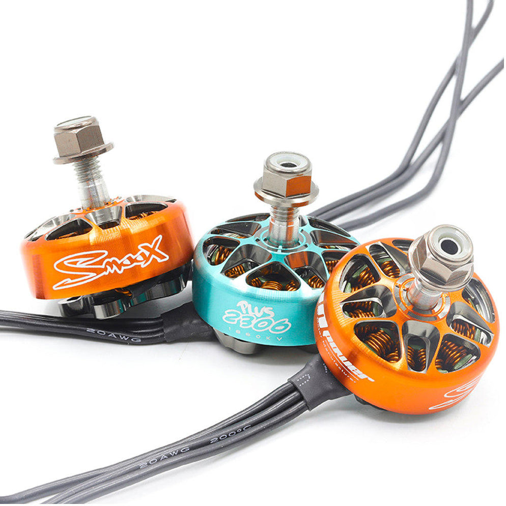 RCINPower SmooX 2306 Plus 1880KV Brushless FPV Drone Motor in Chrome Orange for 5-inch freestyle drones