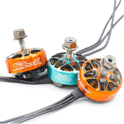 RCINPower SmooX 2306 Plus 1880KV Brushless FPV Drone Motor in Chrome Orange for 5-inch freestyle drones