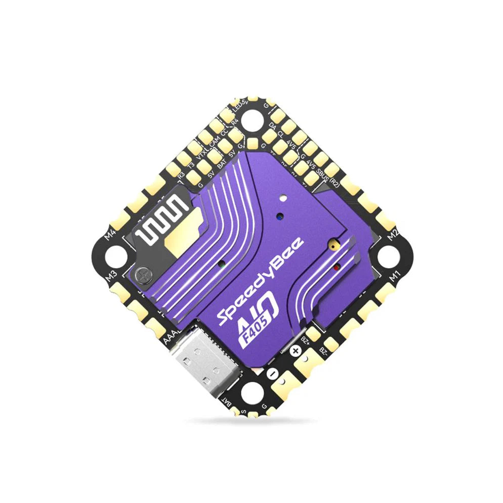 SpeedyBee F405 40A Bluejay 3-6S AIO Flight Controller/ESC – 25.5x25.5mm
